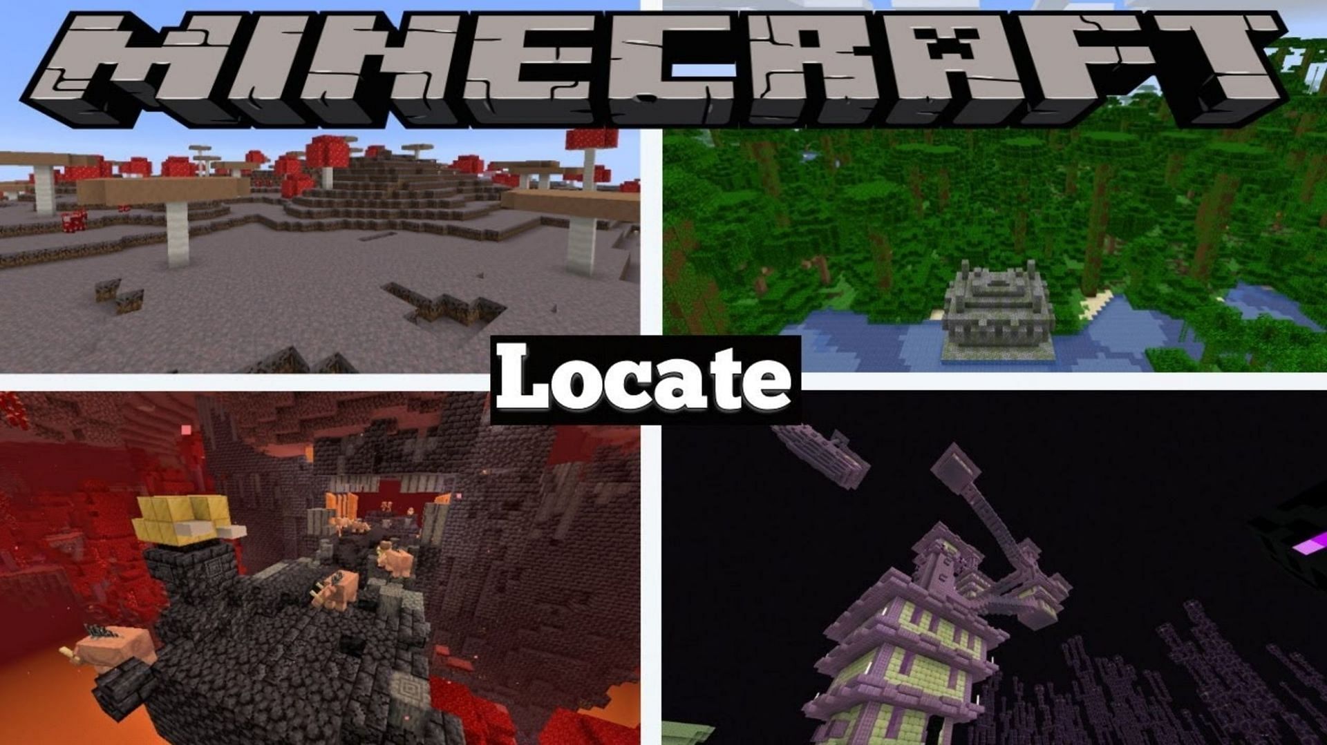 The locate commands can allow players to find structures or biomes (Image via UltraUnit17/Youtube)