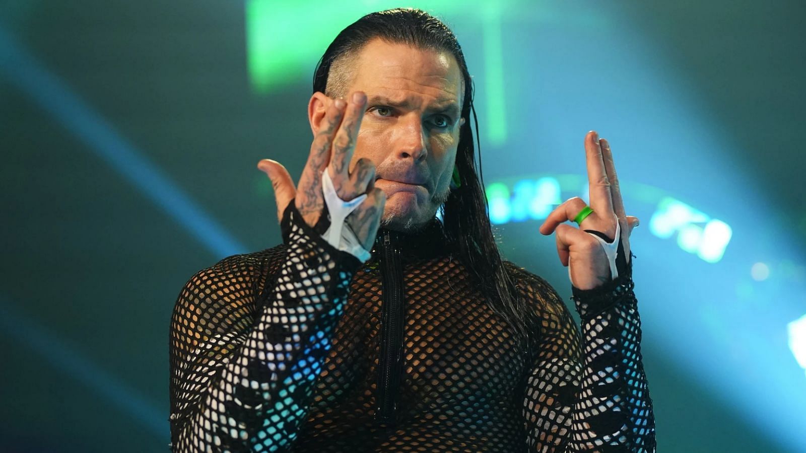 Jeff Hardy during his first AEW Rampage appearance.