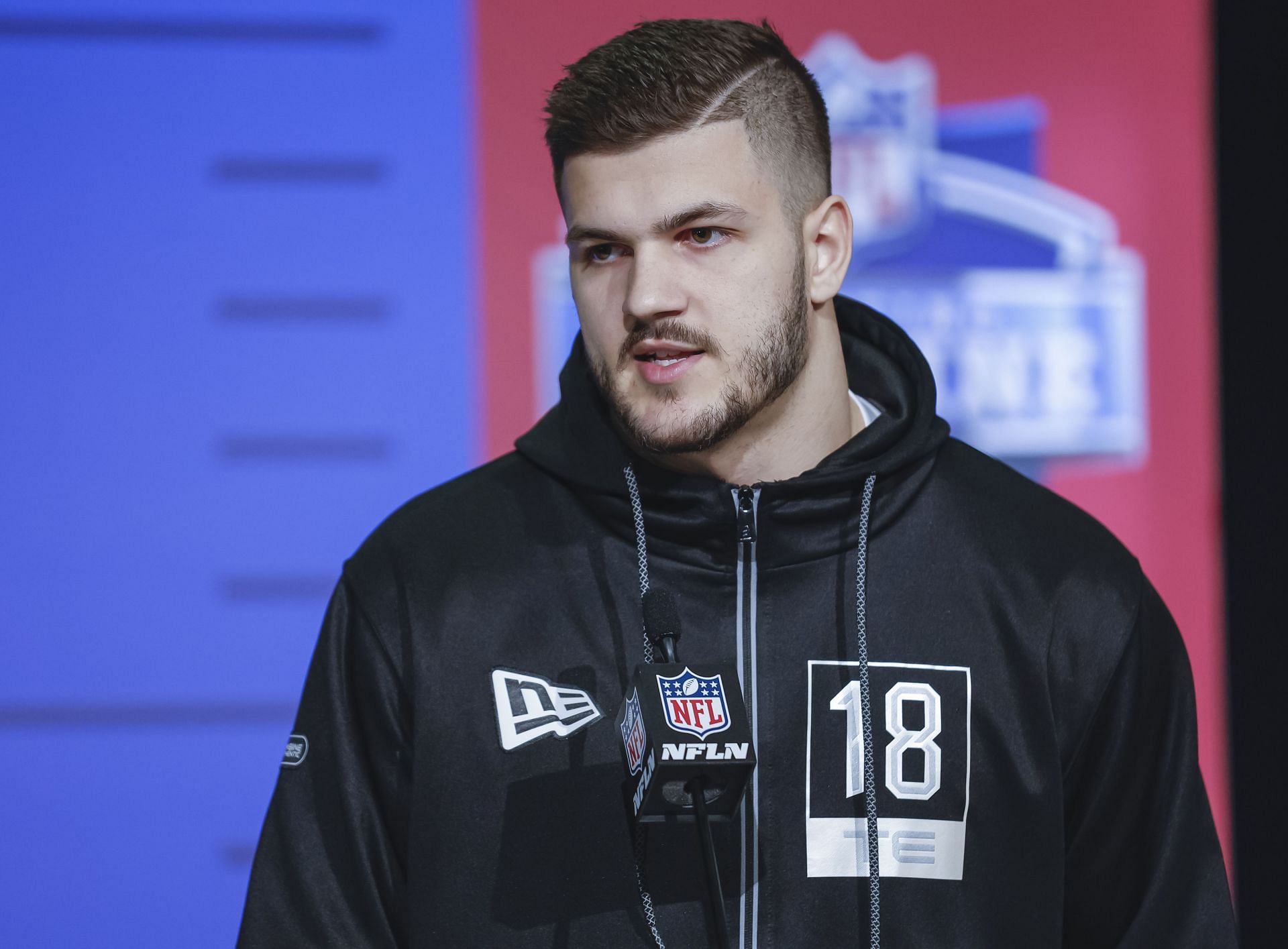 Jeremy Ruckert at the NFL Combine