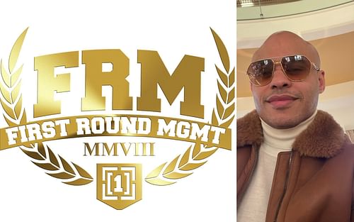 First Round Management logo (Left), and Ali Abdelaziz (Right) (Images courtesy of firstroundmanagement.com, and @aliabdelaziz000 Instagram)