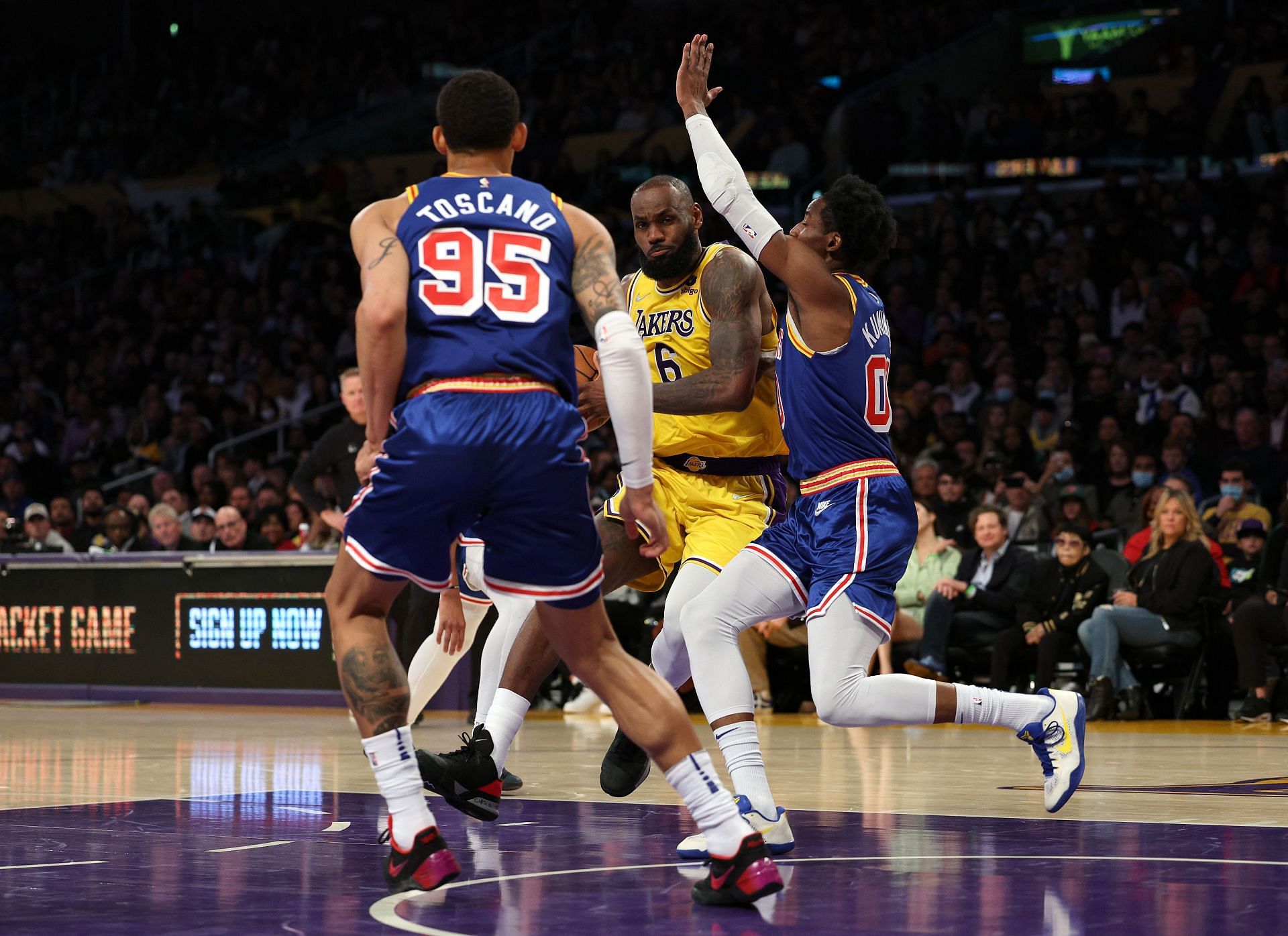 The Golden State Warriors will host the LA Lakers on April 7th