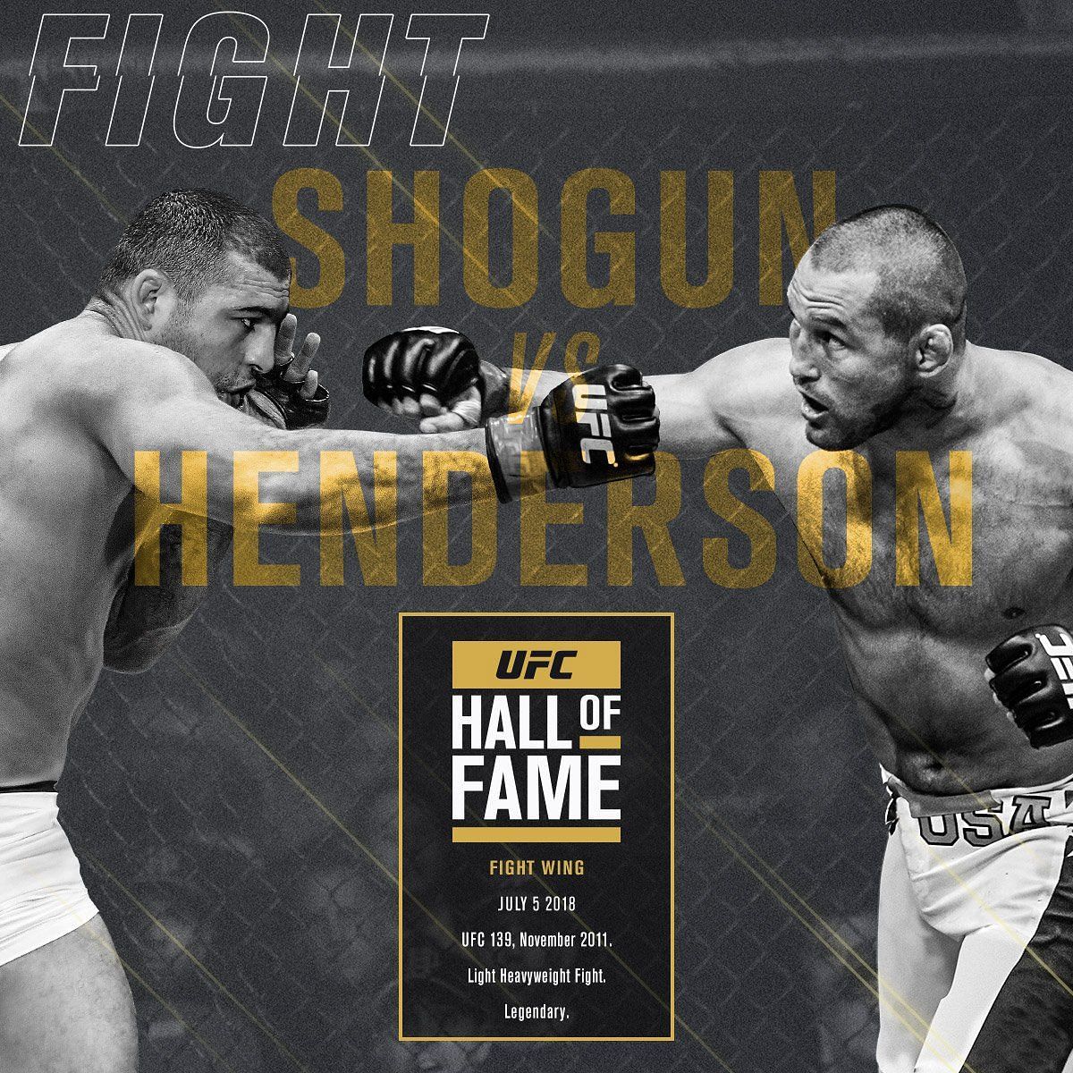 The Hua-Henderson fight was inducted into the Hall of Fame [Image via @UFCFightPass on Twitter]