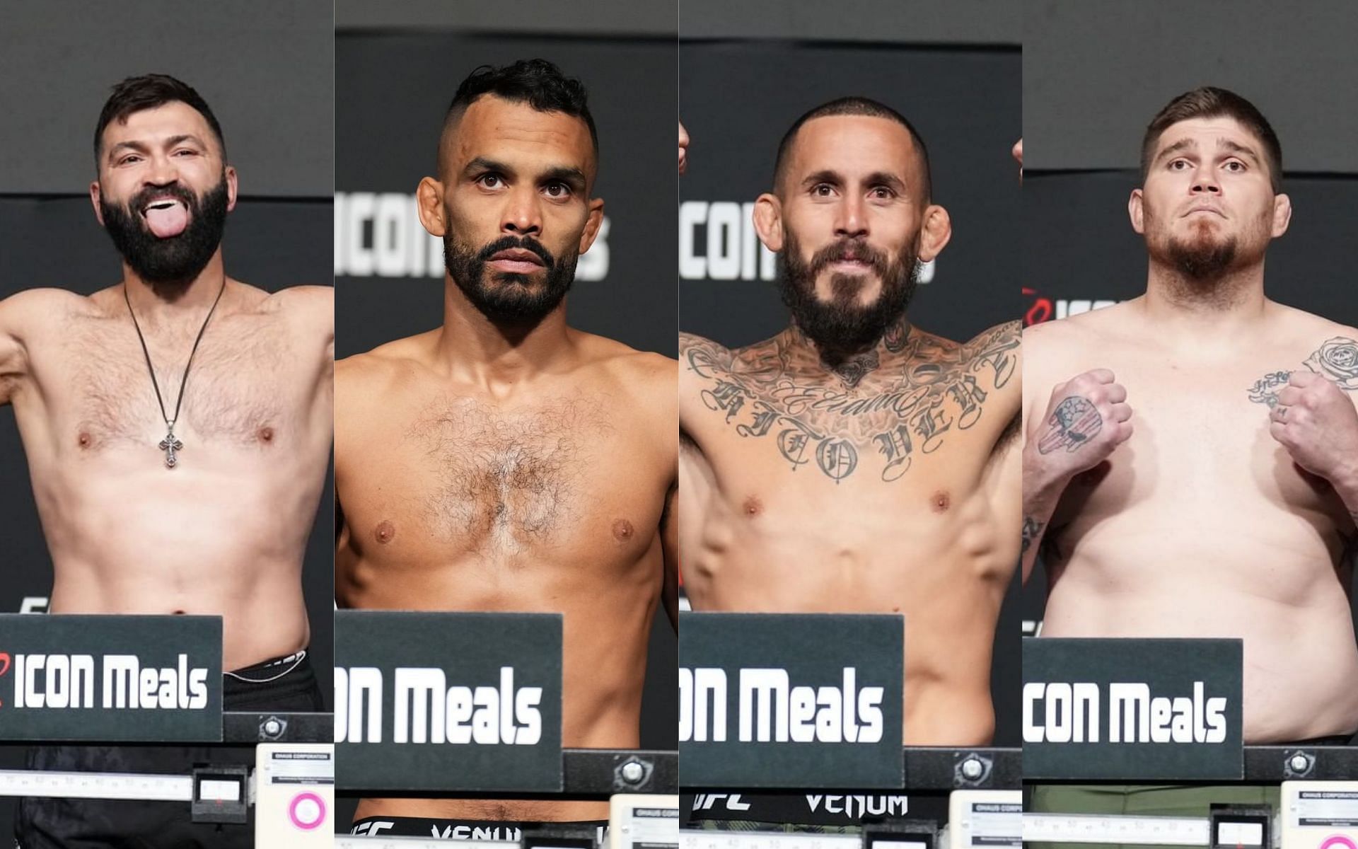 Andrei Arlovski, Rob Font, Marlon Vera, Jake Collier (left to right) [Image courtesy: @ufc via Instagram]