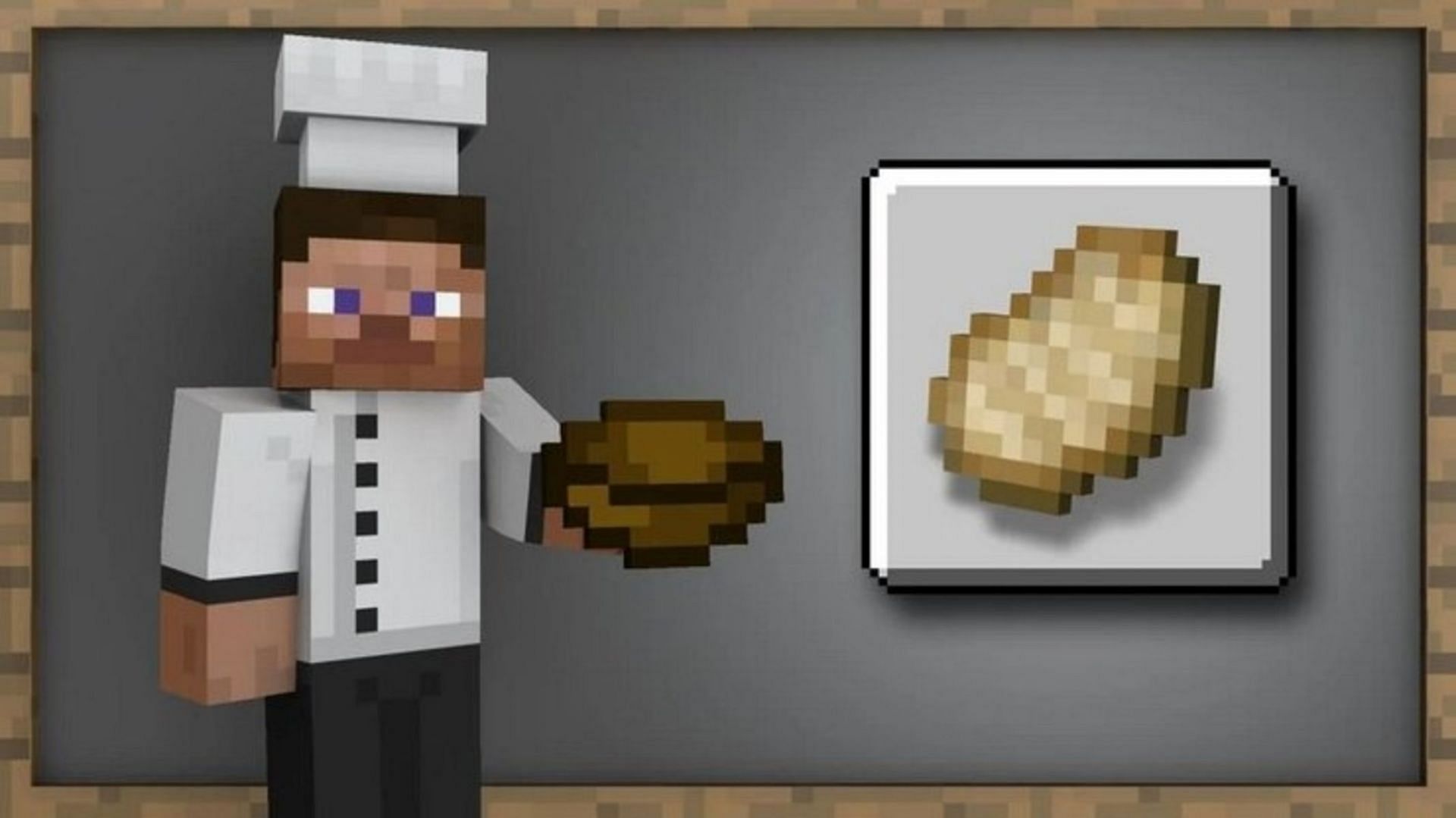 Cooked porkchops are a reliable and accessible food item (Image via Mojang)