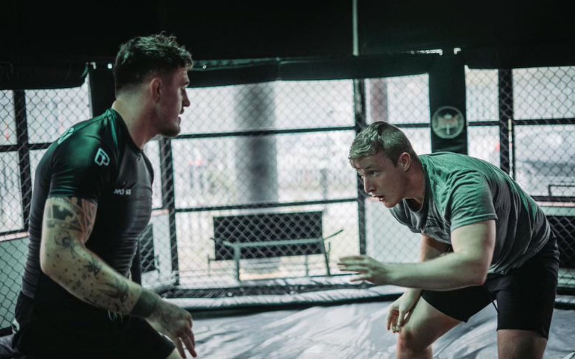 Callum Bisping (Right), son of Michael Bisping (Image courtesy of @calpolkidSF Twitter)