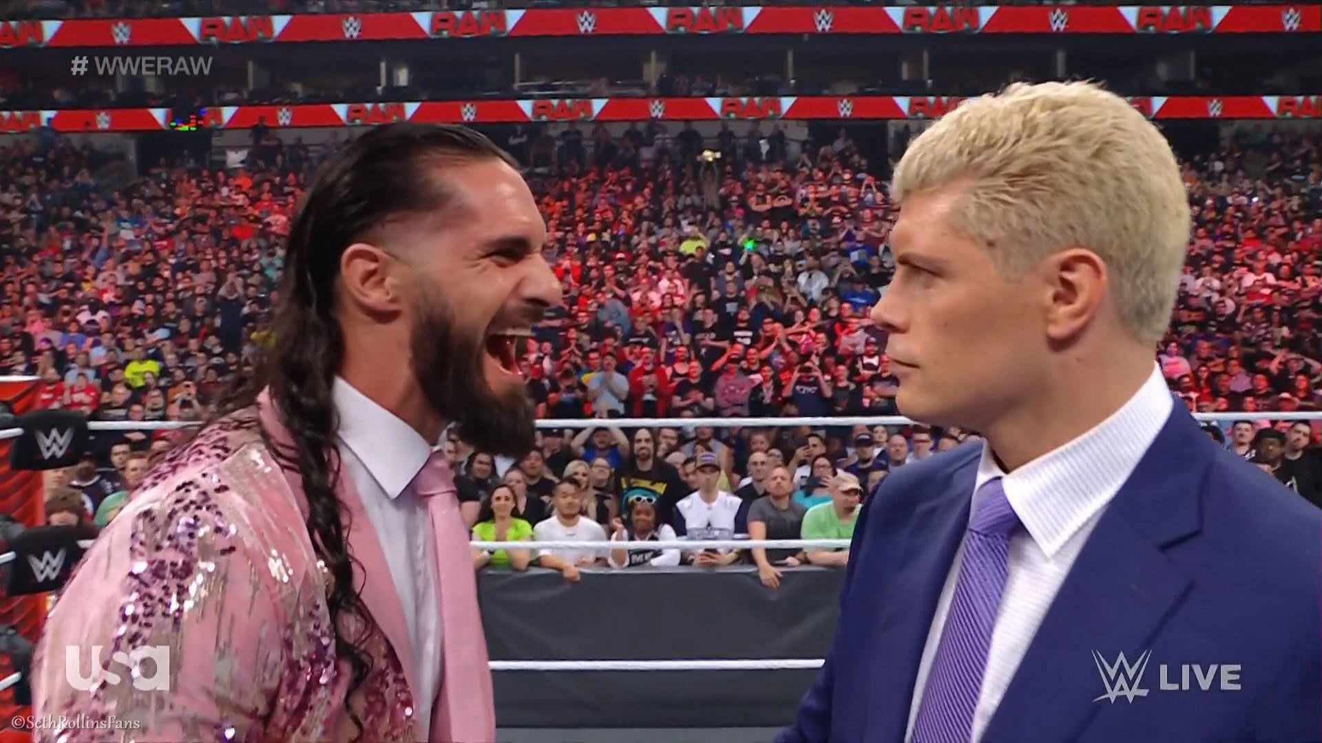 Seth Rollins Sends A Two-word Message To Cody Rhodes On WWE RAW