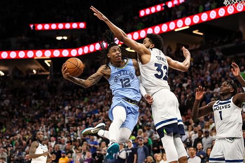 Game 4 between the Memphis Grizzlies and the Minnesota Timberwolves 