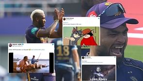 "Better chemistry than many love stories!" - Fans thrilled by record-breaker Andre Russell and Rinku Singh's brilliance in IPL 2022
