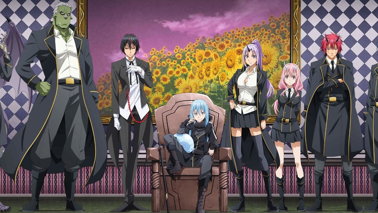 All central characters in the anime That Time I Got Reincarnated as a Slime (Image via Bandai Namco Entertainment)