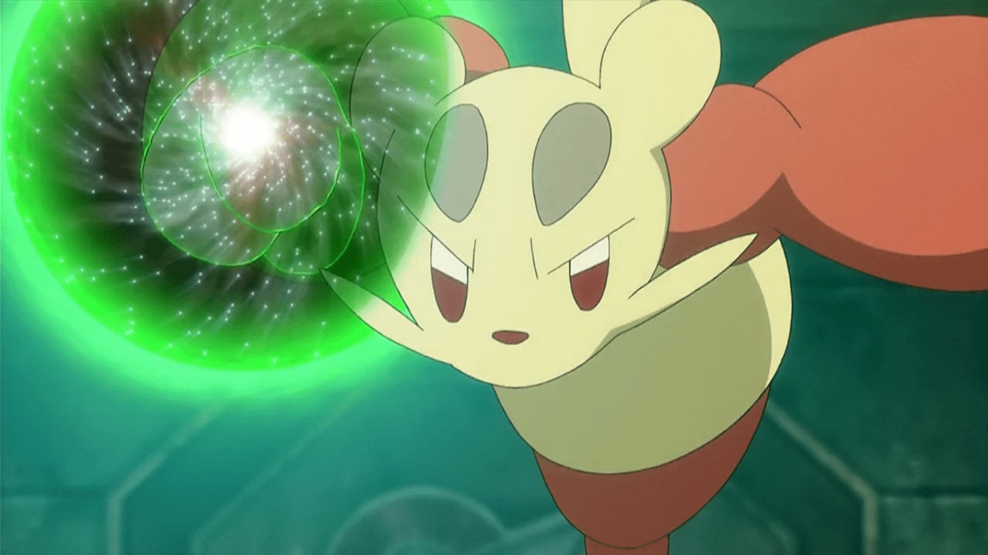 Meinfoo preparing Drain Punch as seen in the anime (Image via The Pokemon Company)