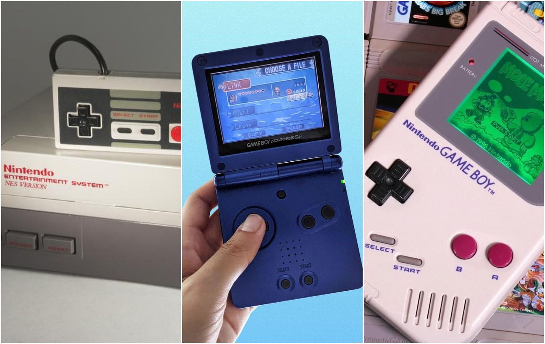 Game Boy Advance SP Classic NES Edition on Make a GIF