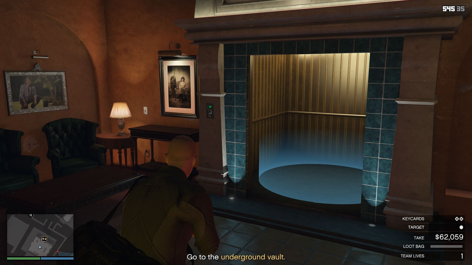 The elevator is one option (Image via Rockstar Games)