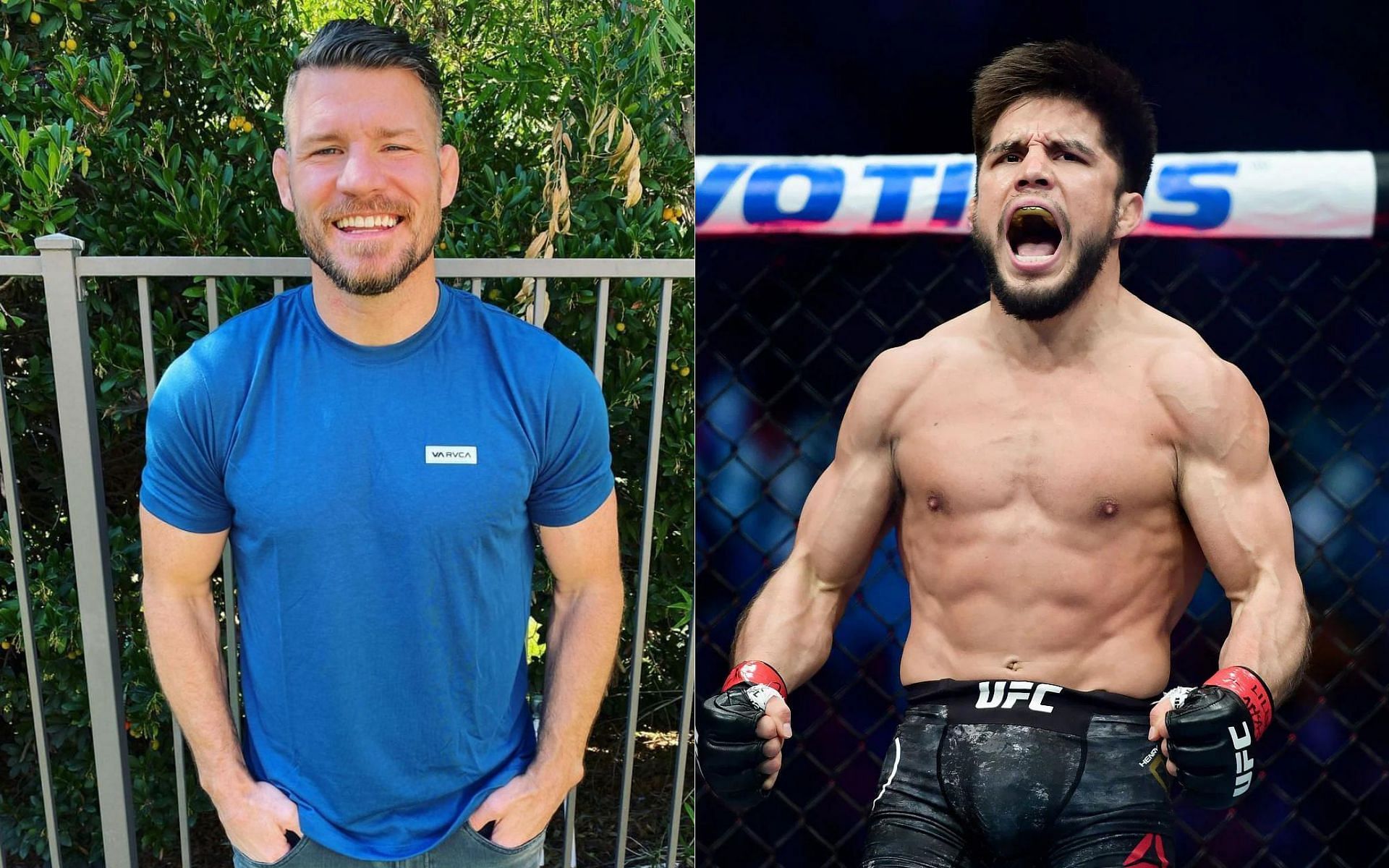 Michael Bisping (left) and Henry Cejudo (right)