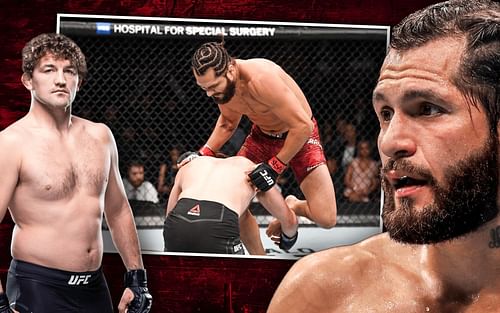 Ben Askren (Left) (Image courtesy: ufc.com), Jorge Masvidal vs. Ben Askren (Center) (Image courtesy: @UFC_CA on Twitter), Jorge Masvidal (Right)