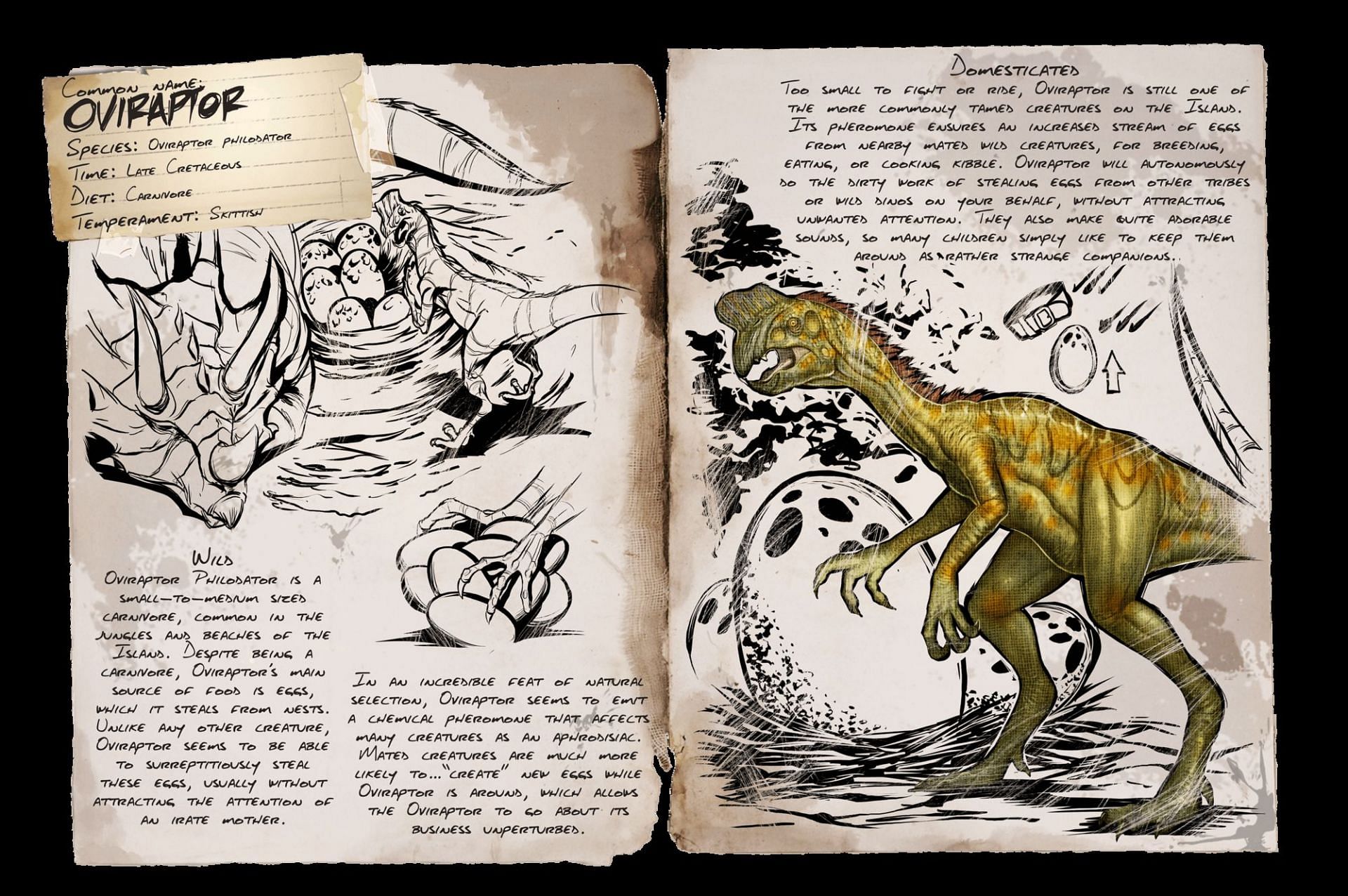 Oviraptor, Ark: Lost Island (Image via ARK fandom)
