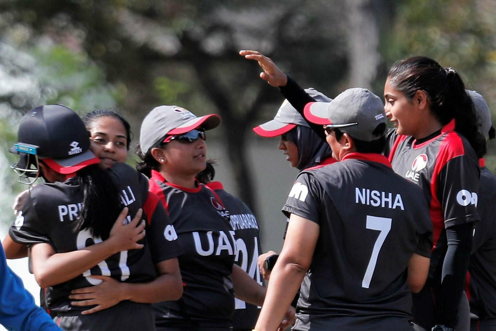 The UAE women&#039;s cricket team in action (Image Courtesy: ICC Cricket)