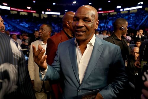 Mike Tyson at Gervonta Davis v Francisco Fonseca