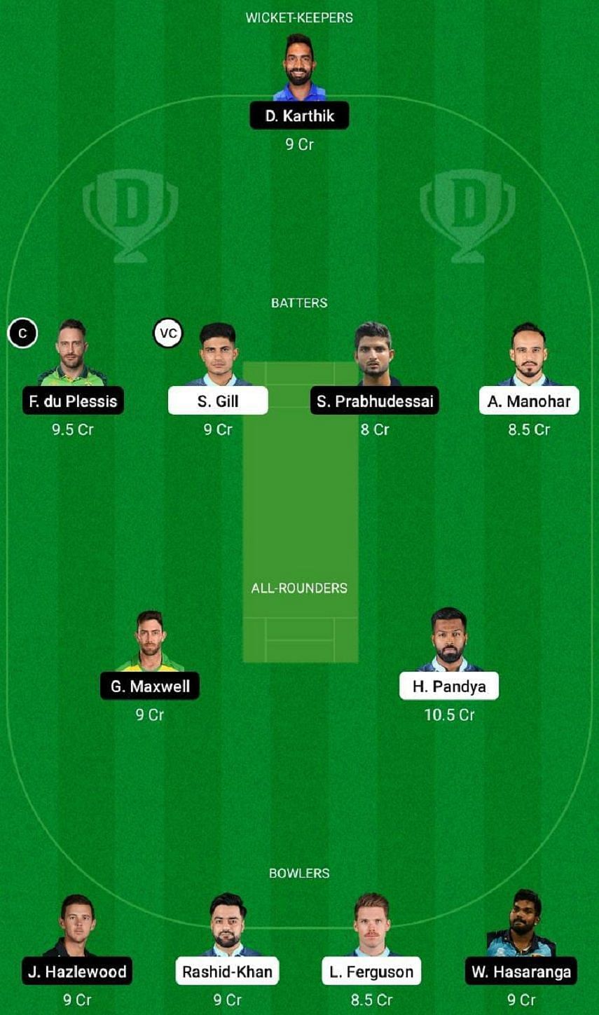 GT vs RCB Dream11 Fantasy Tip #2 - IPL 2022