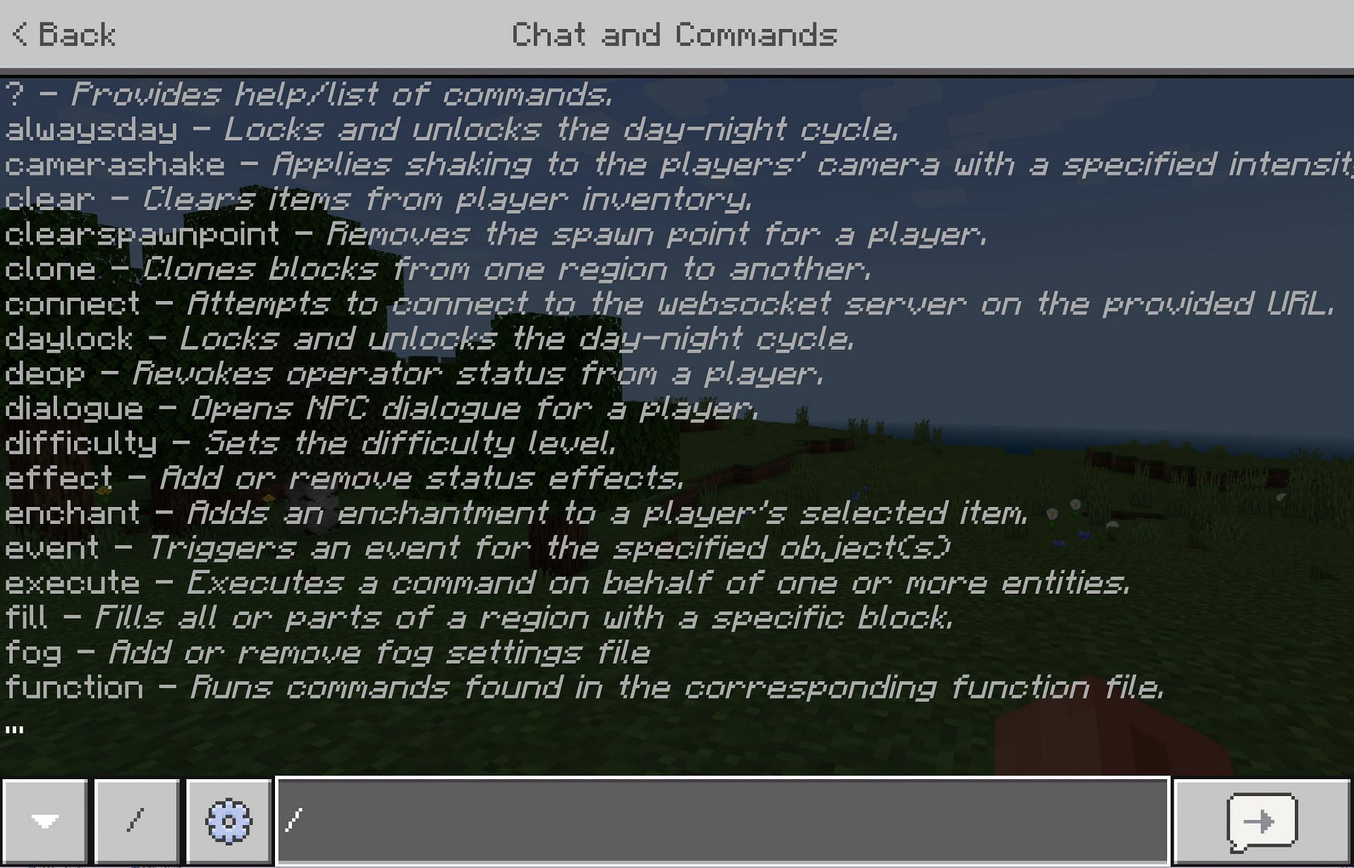 Various commands can enhance a beginner&#039;s experience if they choose to use them (Image via Mojang)