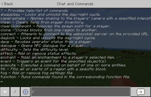 10 commands a Minecraft beginner should know