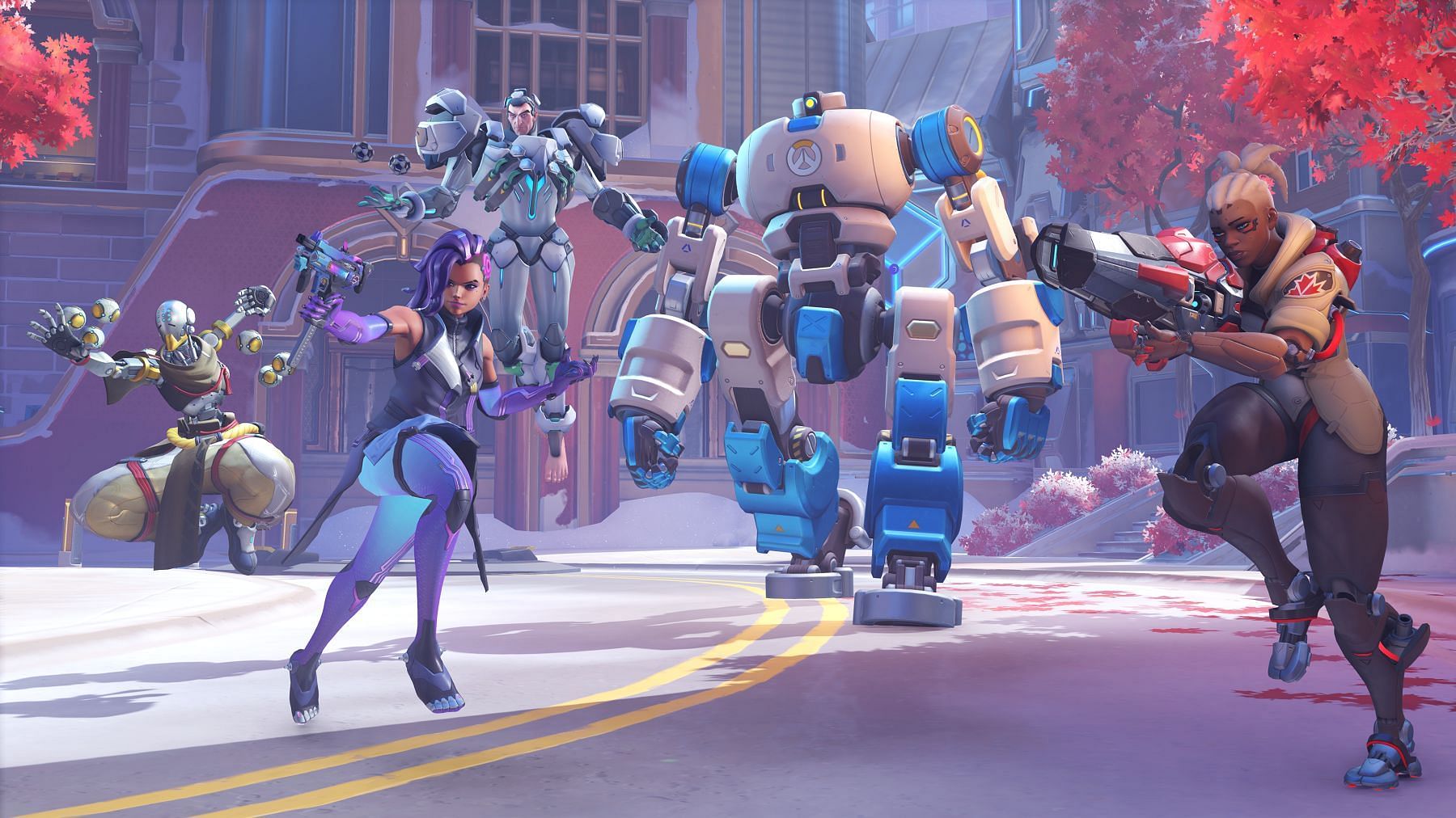 Teams need to fight to keep control of T.W.O. in Push (Image via Blizzard Entertainment)