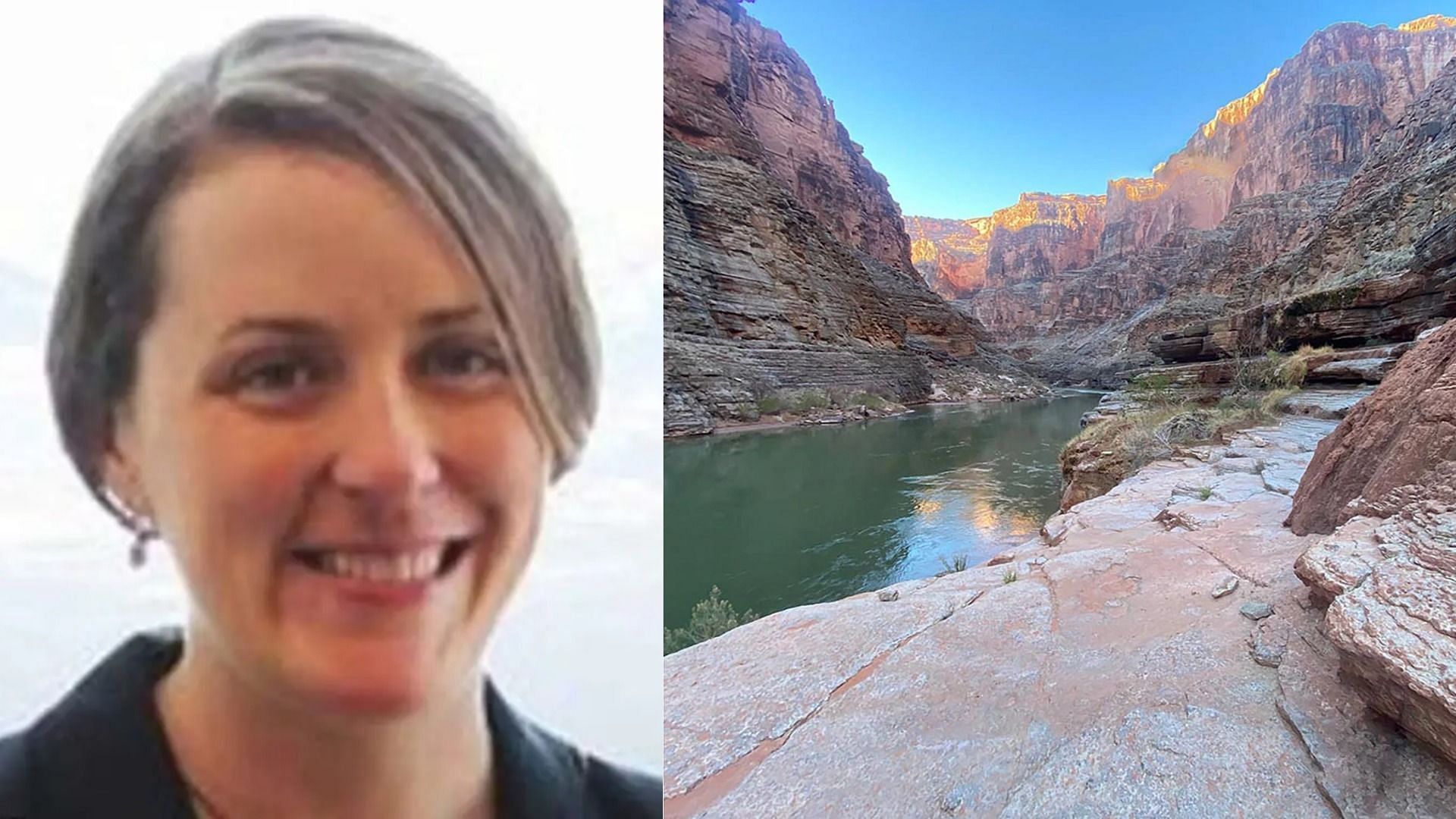 Margaret Osswald plummeted 20 feet to her death from the Grand Canyon (Images via Margaret Osswald/LinkedIn and National Parks Service)