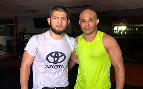 Khabib Nurmagomedov (left) and Ali Abdelaziz (Image Courtesy: @aliabdelaziz000 on Instagram]