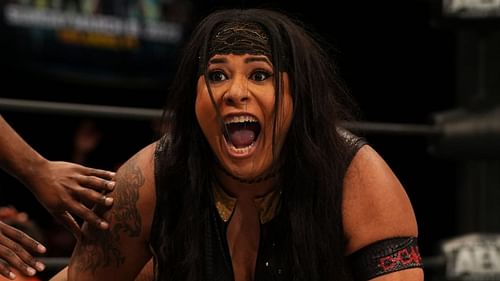 Nyla Rose at an AEW Dark event in 2022.