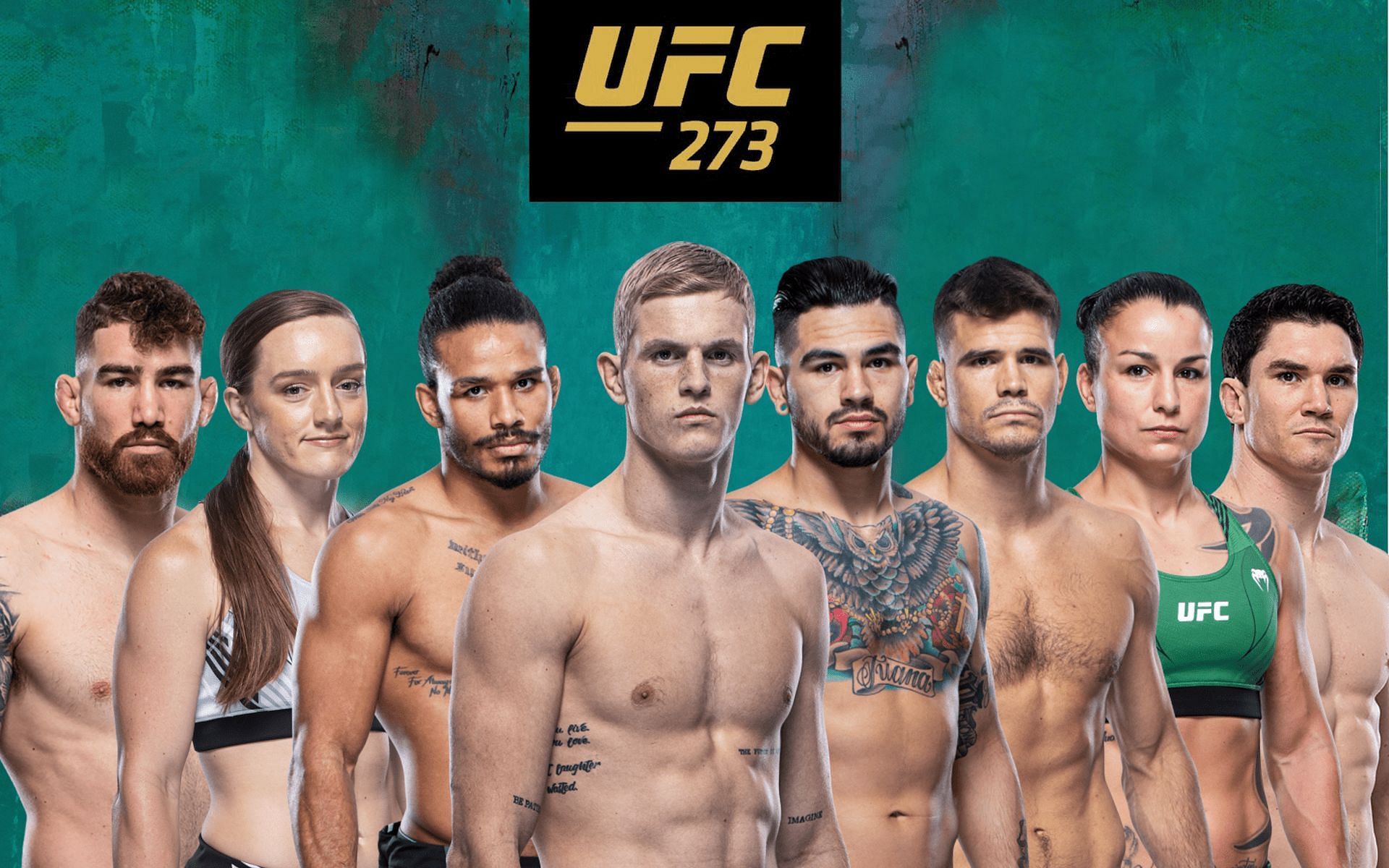 UFC 273 prelims and early prelims full results [Image credits: ufc.com]