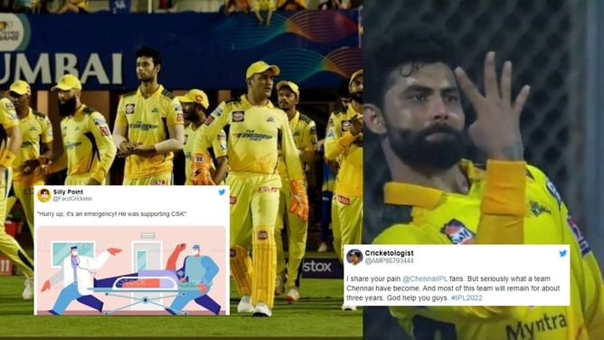 "God help you guys!" - Twitter trolls CSK and their fans as Men in Yellow lose four on the trot in IPL 2022
