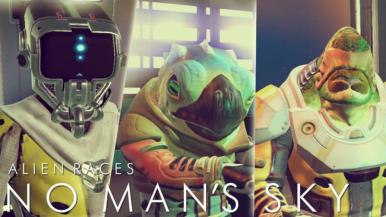 Different Races in No Man&#039;s Sky (Image via Hello Games)