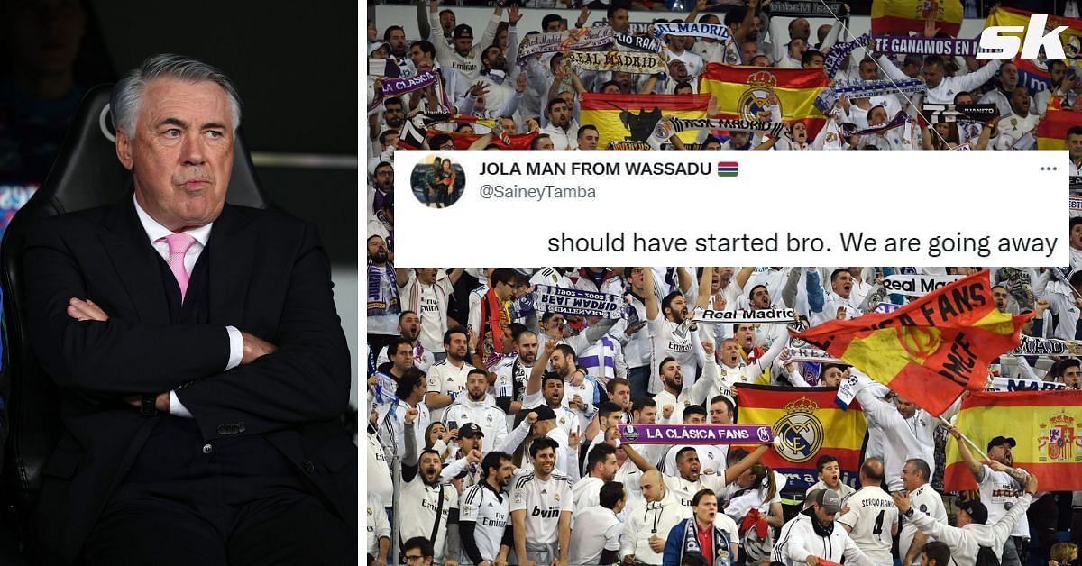 Real Madrid fans unhappy with Carlo Ancelotti&#039;s team selection for Manchester City clash