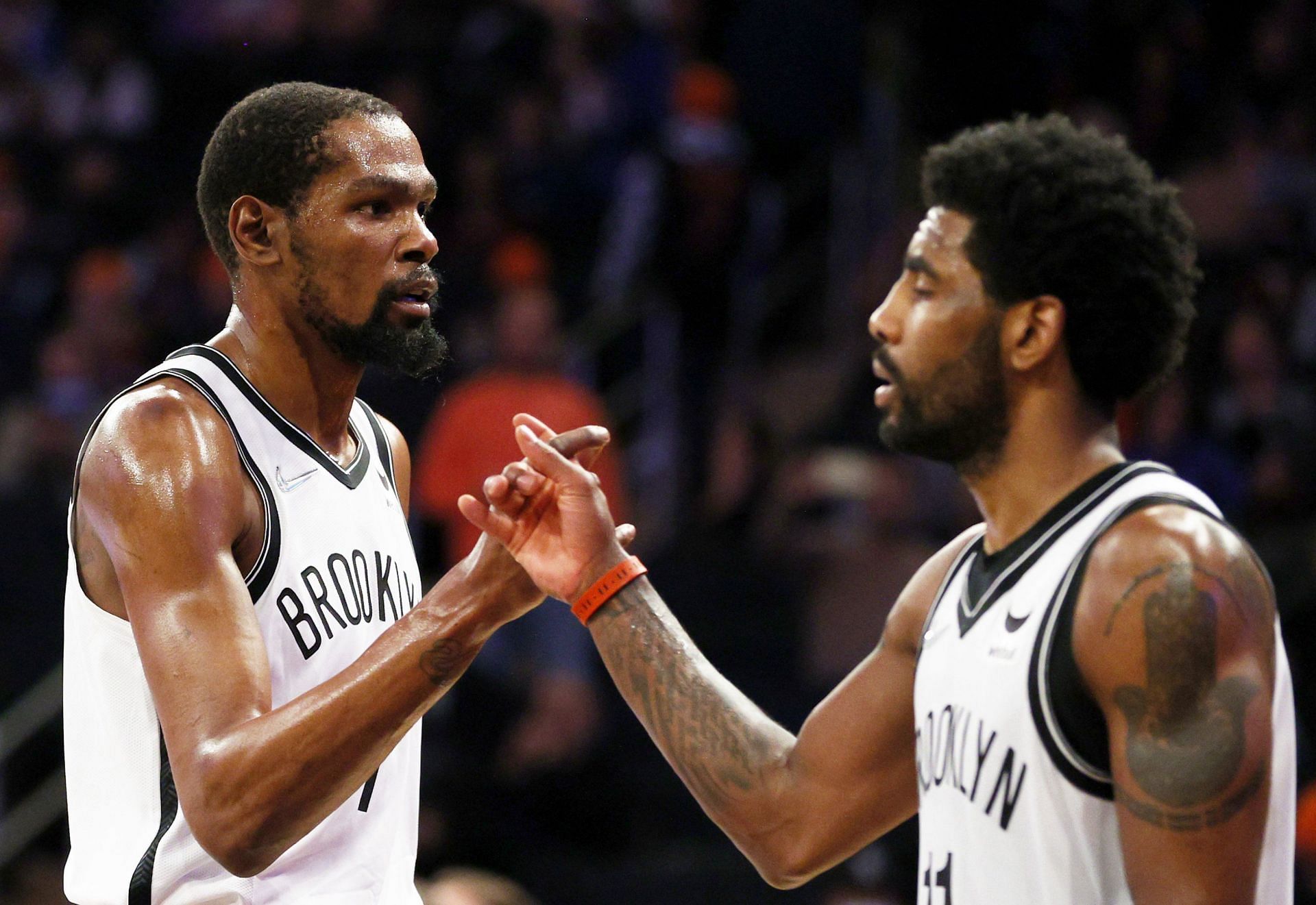 Only one of Brooklyn's superstar duo showed up in the Nets' Game 1 loss to the Boston Celtics. [Photo: Bleacher Report]