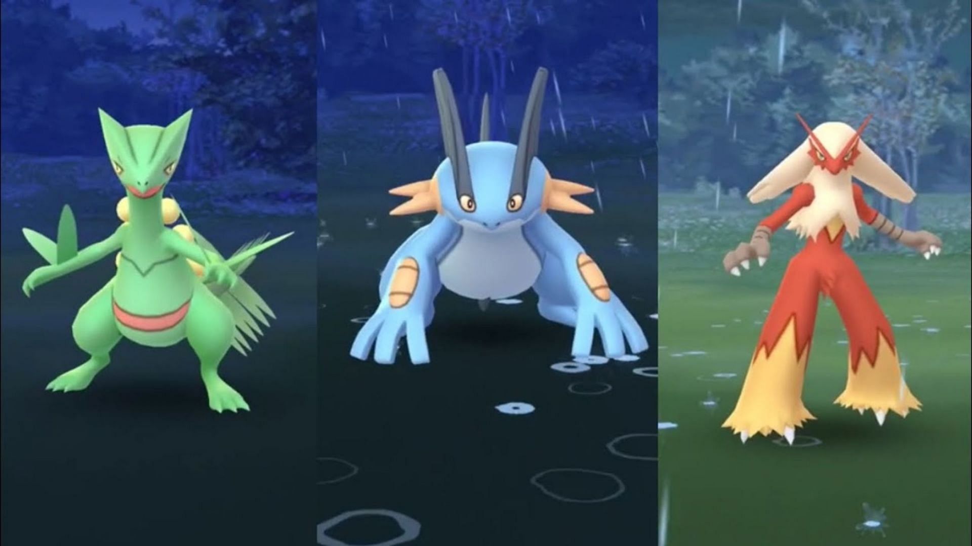 Swampert is one of three evolved Hoenn starters, including Sceptile and Blaziken (Image via Niantic)