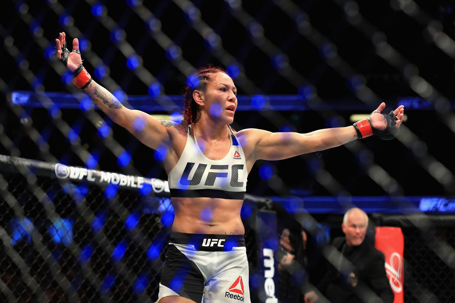 Cris Cyborg at UFC 214: Cris Cyborg vs. Tonya Evinger [Image courtesy of Getty]