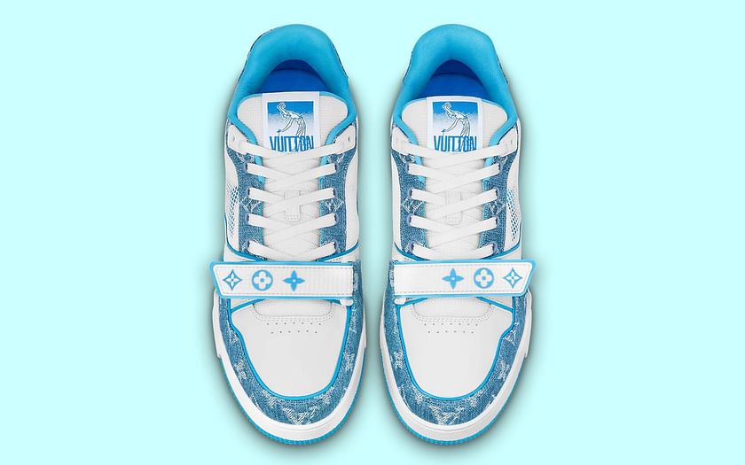 Where to buy LV trainer sneakers in denim blue monogram? Price and more  details explored