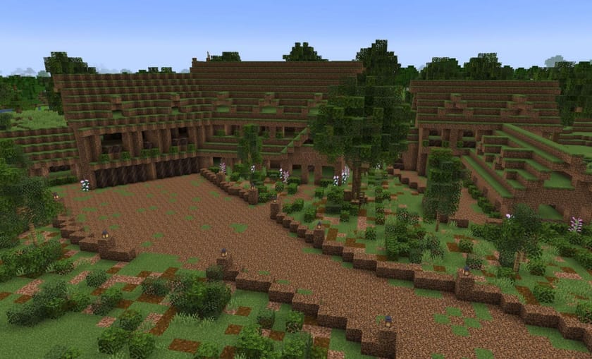 Minecraft gamer showcases their amazing house made of dirt ingame
