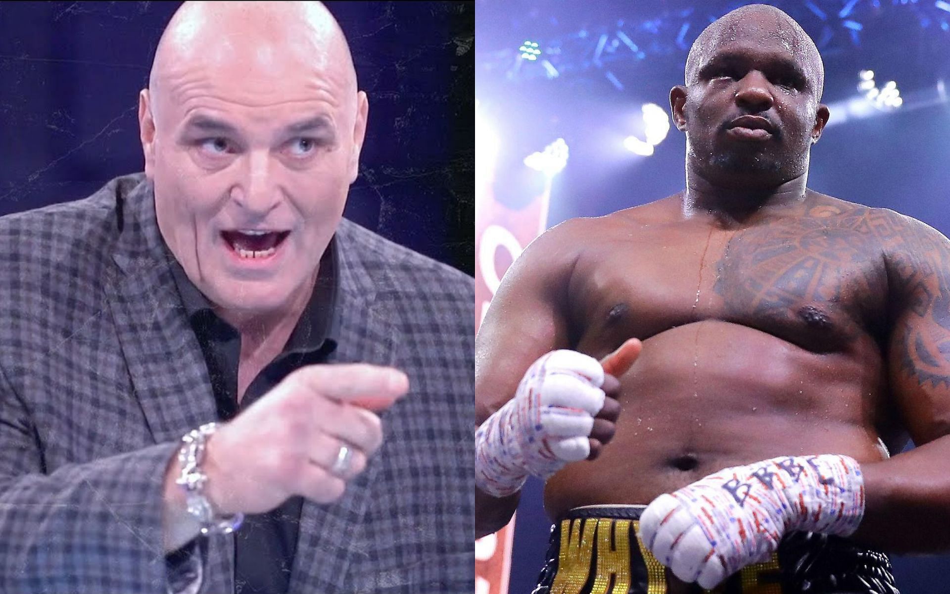 John Fury (left) and Dillian Whyte (right)