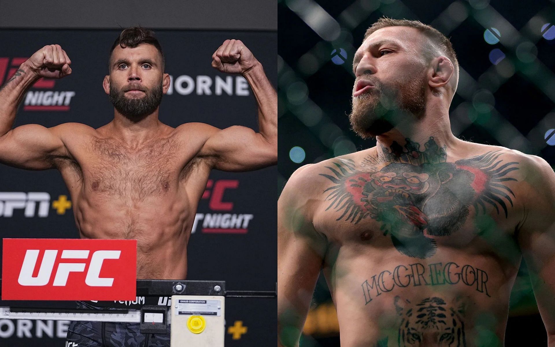 Jeremy Stephens (left) and Conor McGregor (right) (Images courtesy of Getty)