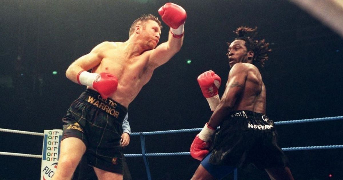 Steve Collins vs. Nigel Benn [Instagram @boxingnewsandhistory]