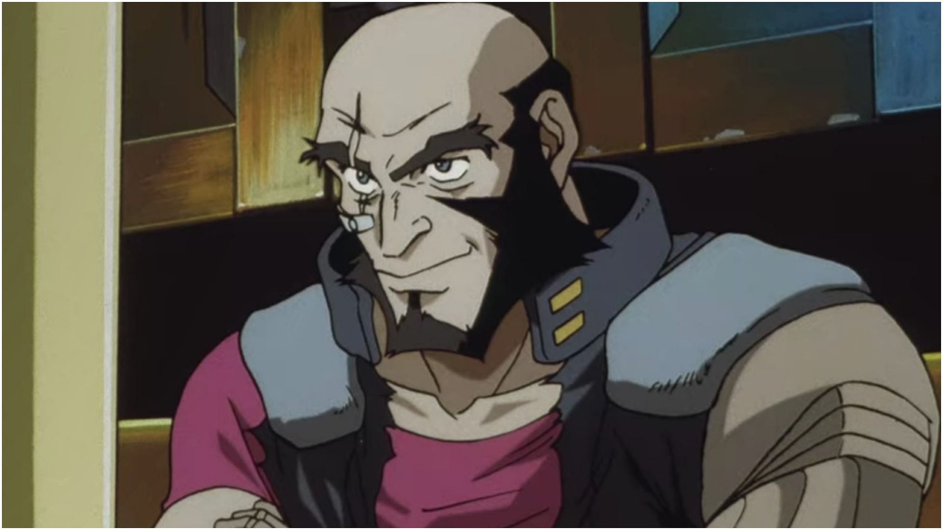 Jet Black as seen in the anime Cowboy Bebop (Image via Studio Sunrise)