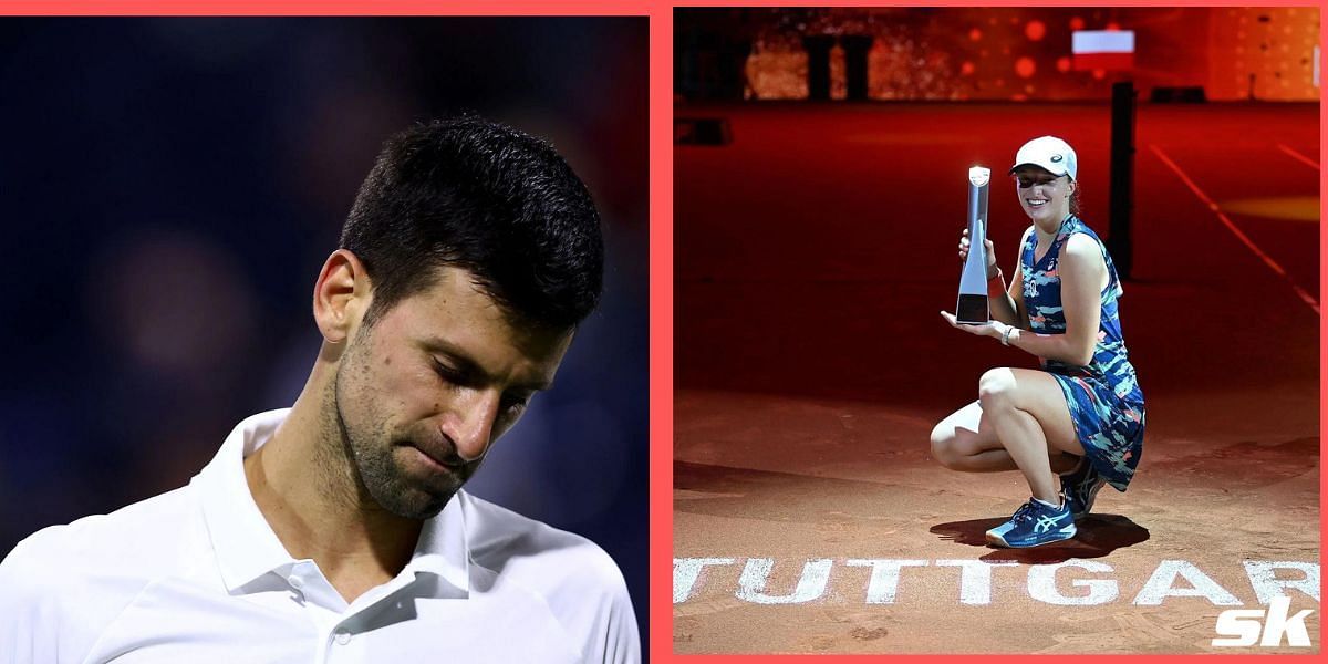 Novak Djokovic lost his first final of the season while Iga Swiatek won her fourth successive title