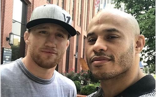 Justin Gaethje and Ali Abdelaziz [Image courtesy of @aliabdelaziz000 Instagram]