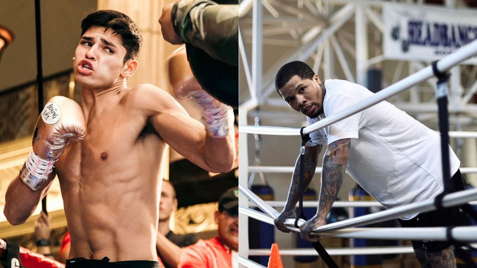 Ryan Garcia (left) and Gervonta Davis (right)