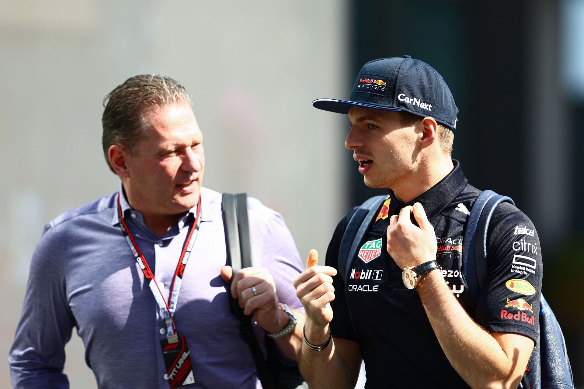 Jos (left) and Max Verstappen (right) are one of the iconic father-son pairings in F1 right now