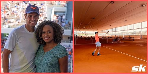 Chanda Rubin said that it was good to see Rafael Nadal healthy and training