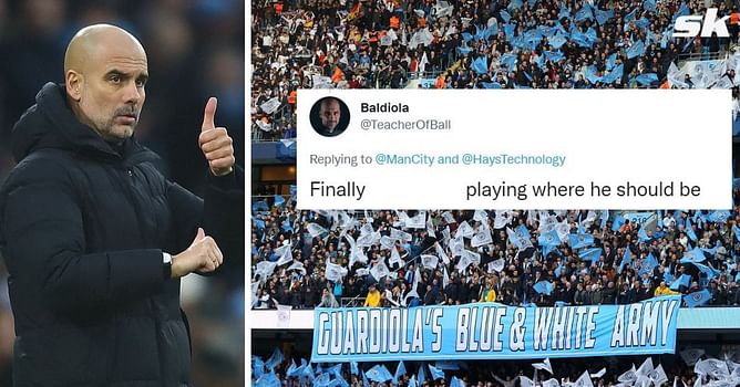 “Playing where he should be” – Manchester City fans thank Pep Guardiola as he names 26-year-old star in ‘right position’ for Leeds clash