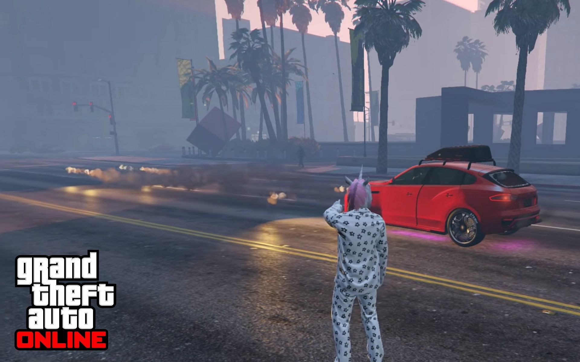 Hackers in GTA Online can do some truly bizarre things (Image via UVersusPro, YouTube)