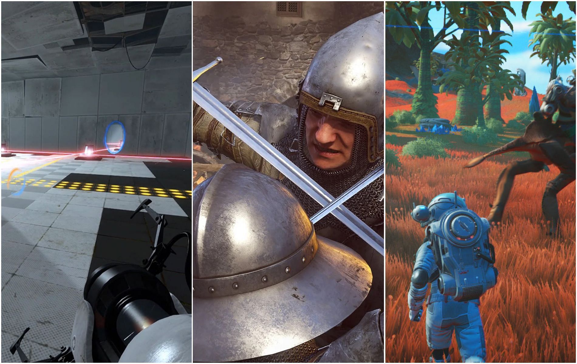 Will you be double-dipping for these Nintendo Switch ports? (Images via Valve/Deep Silver/Hello Games)