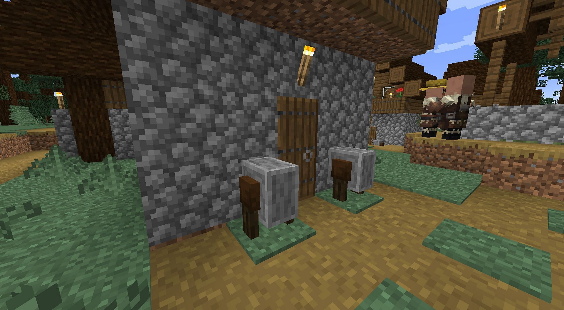 Blocks found in villages (Image via Minecraft) Disenchanting gear (Image via Minecraft)